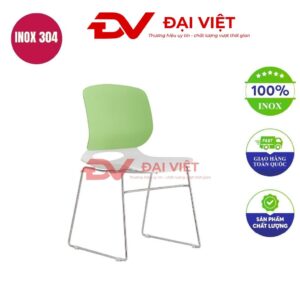 ghế cafe chân inox uốn cong GC35