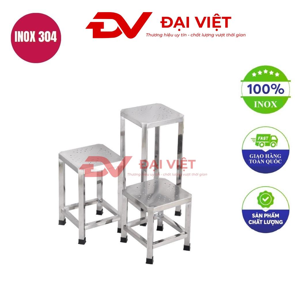 ghế đẩu inox vuông 29x29x65cm