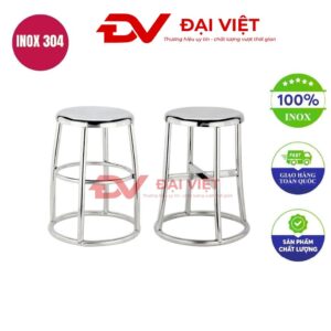 ghế đôn tròn inox 29x35cm