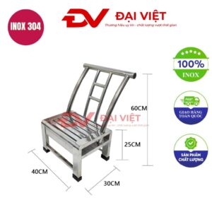 ghế dựa inox 40x30x60cm