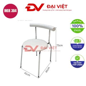 ghế dựa inox 41x45x75cm
