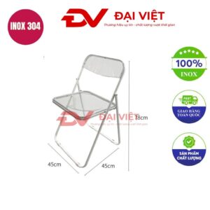 ghế dựa inox 45x45x78cm