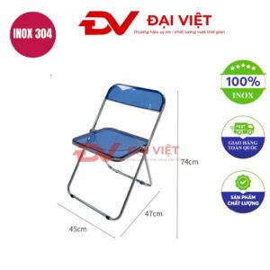 ghế dựa inox 45x47x74cm