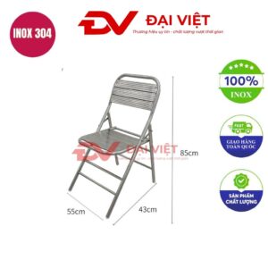 ghế dựa inox 55x43x85cm