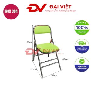 ghế dựa inox 55x44x85cm