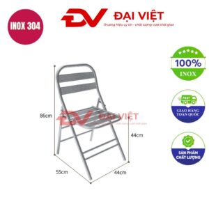 ghế dựa inox 55x44x86cm
