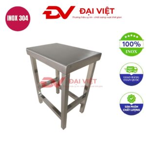 ghế inox cao 340x240x450mm