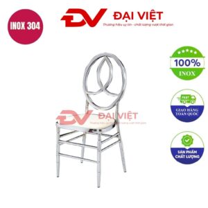 ghế tựa lưng inox bọc nệm 97x40x45cm