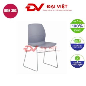 ghế tựa lưng inox chân quỳ 46x47x81cm