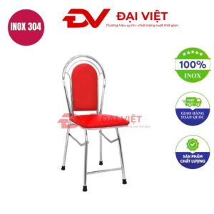 ghế xếp inox bọc nệm GC10