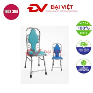ghế xếp inox bọc nệm GC16