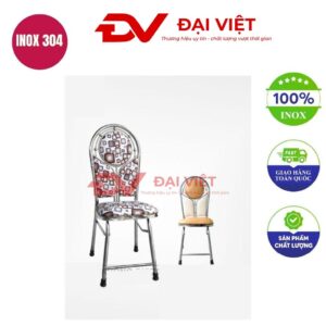 ghế xếp inox bọc nệm GC20
