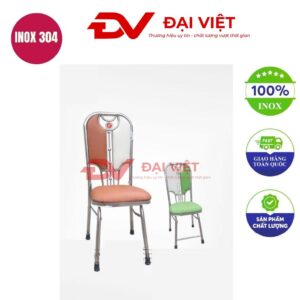 ghế xếp inox bọc nệm GC23