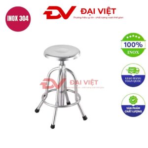 ghế xoay inox 29x48cm