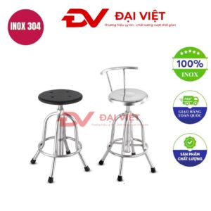 ghế xoay inox 29x68cm