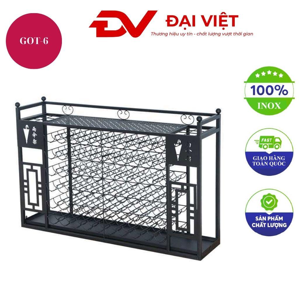 Giá để ô thép sơn đen 5 tầng