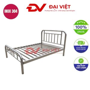 Giường inox 1m4x2m