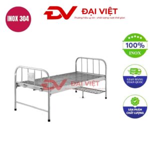 Giường inox cho bệnh nhân 2000x1200x530mm