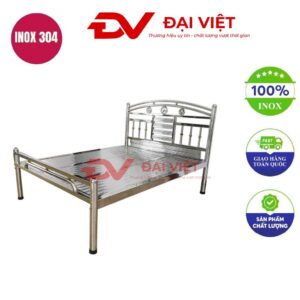 Giường inox GC01 1m2x2m