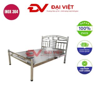 Giường inox GC01 1m5x2m