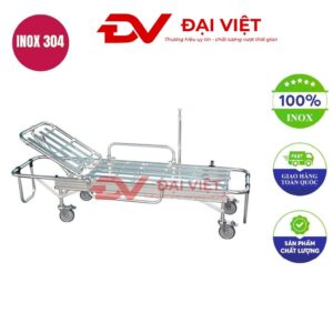 Giường inox y tế 1900x550x500