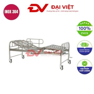 Giường inox y tế 2080x940x500