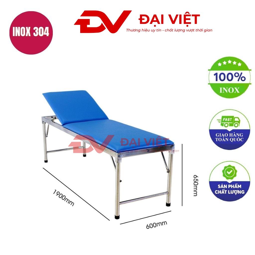 Giường khám bệnh inox 1900x600x650mm