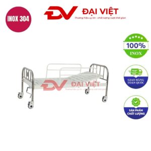 Giường khám bệnh inox 1980x900x500mm