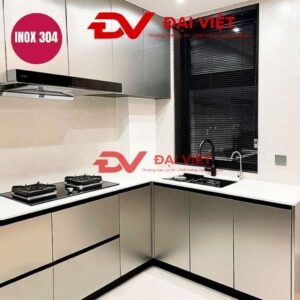 Hệ tủ bếp khung inox 304 cao cấp