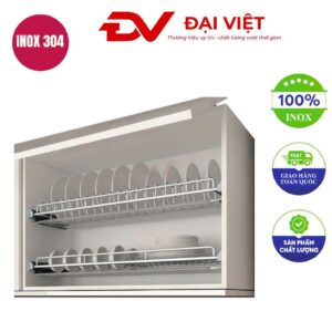 kệ chén inox 2 tầng âm tủ