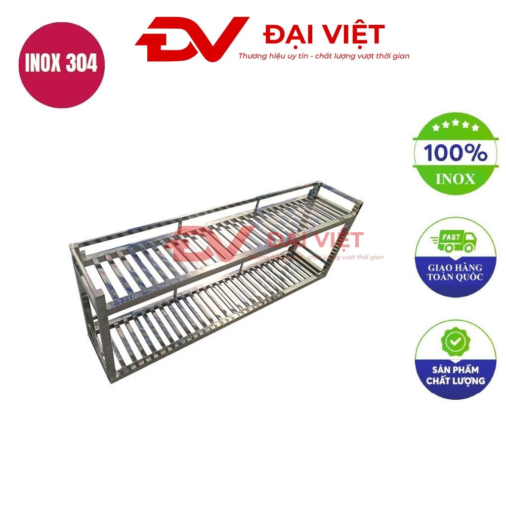 kệ chén inox 2 tầng treo tường