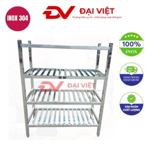 kệ chén inox 4 tầng 1800x500x1800mm