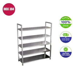 kệ chén inox 304 5 tầng