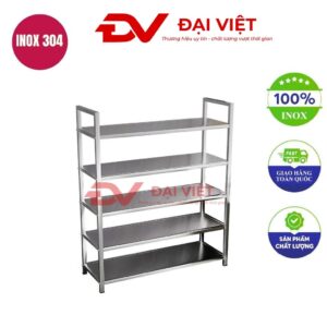 kệ chén inox 5 tầng 800x300x1580mm