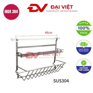 kệ để gia vị 2 tầng 48cm