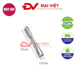 kẹp gắp đá inox 15cm