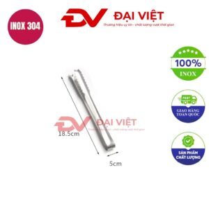 kẹp gắp đá inox 18.5cm