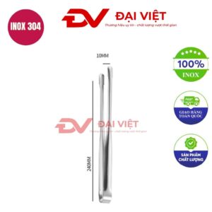 kẹp gắp đá inox 24cm