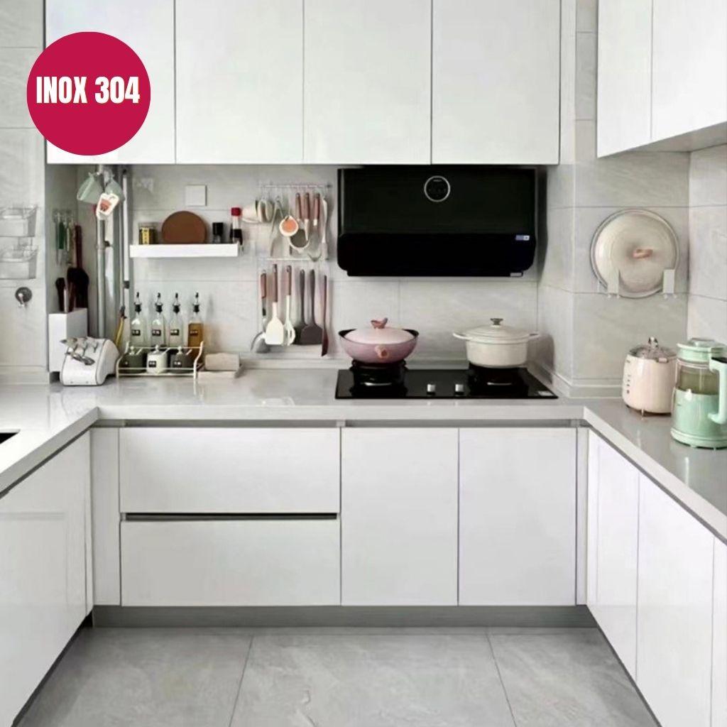 Tổng quan hệ tủ bếp khung inox 304 cao cấp tại xưởng Cơ Khí Đại Việt