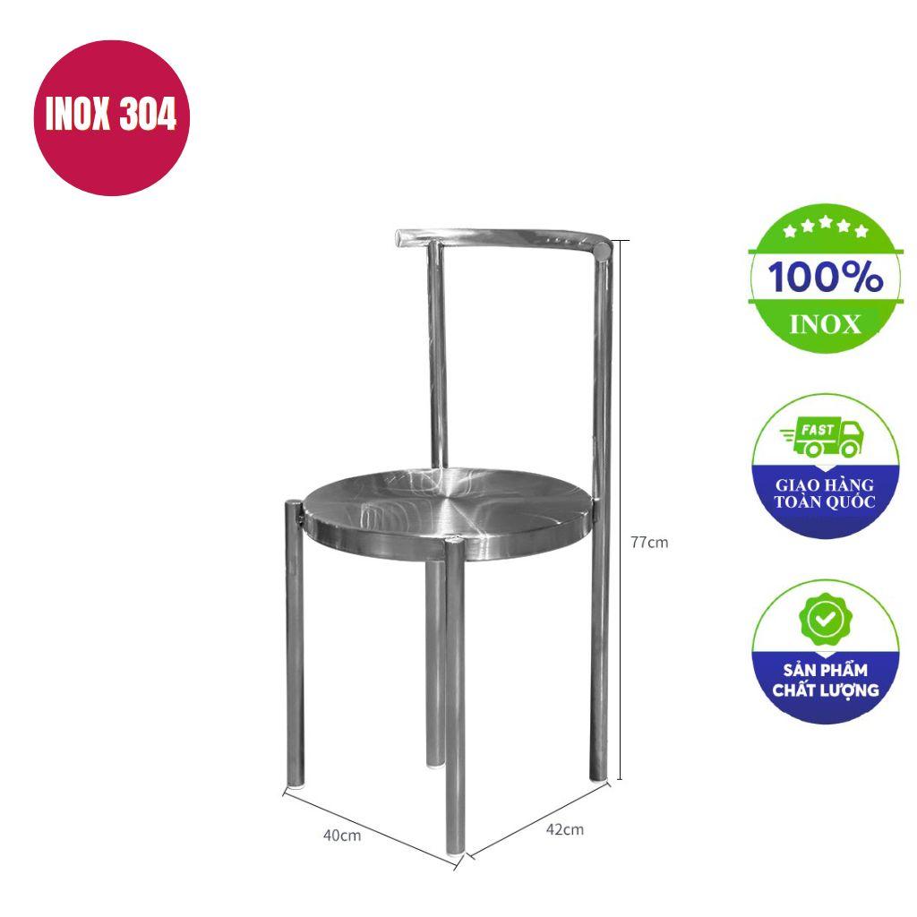 Tùy chọn mặt ngồi bọc nệm êm ái hoặc mặt inox dập gân chắc chắn