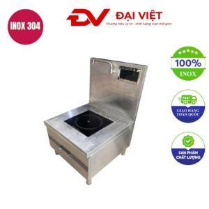 Bếp hầm đơn điện từ 8kw mặt phẳng 700x700x550mm