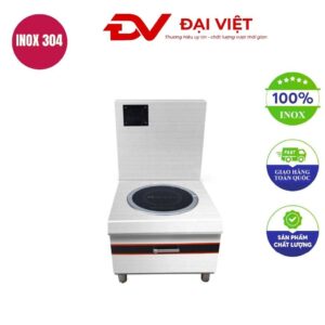 Bếp hầm đơn điện từ 8kw mặt phẳng kính tròn 600x700x550mm