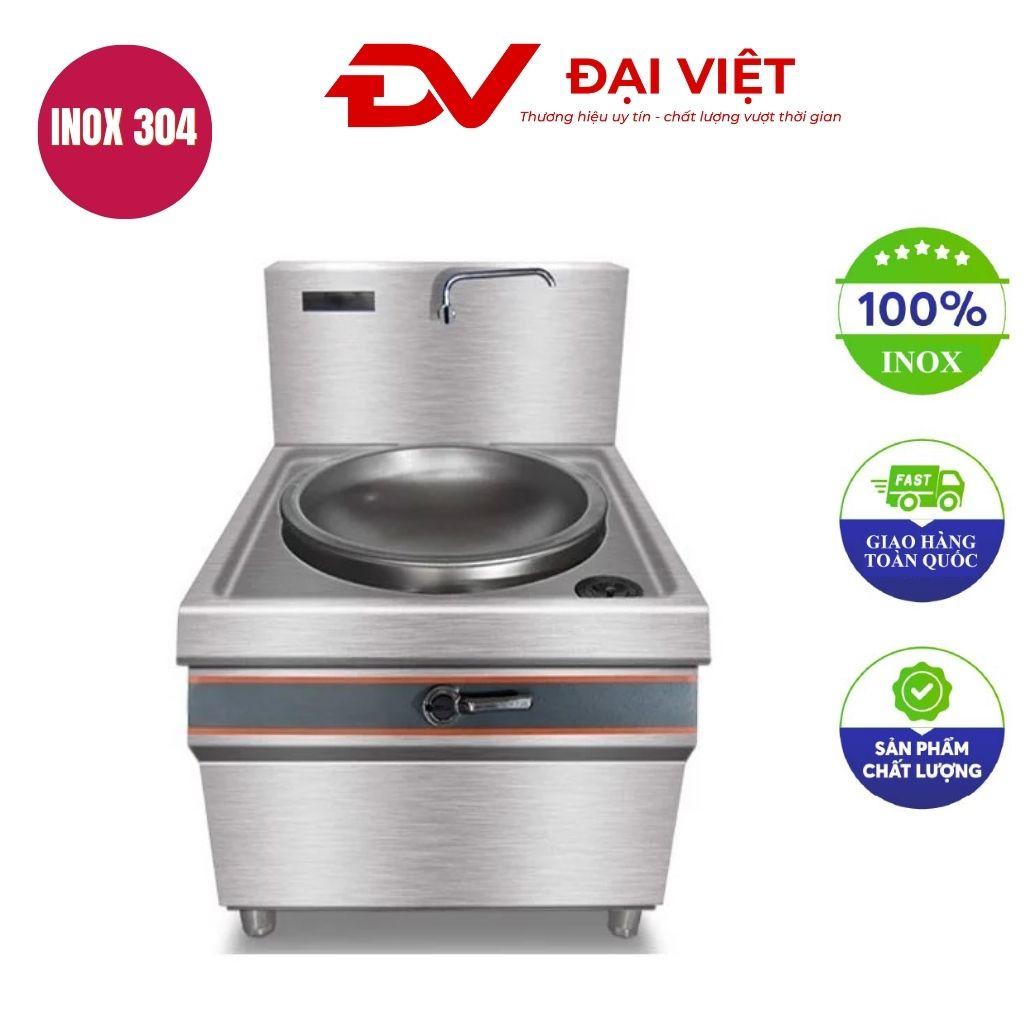 Bếp xào đơn điện từ 30kw mặt lõm xào trực tiếp họng phi 900