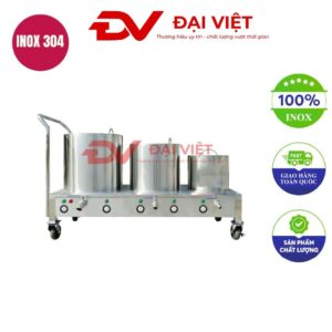 Bộ 3 nồi nấu phở mâm nhiệt 20L – 40L – 60L điện liền