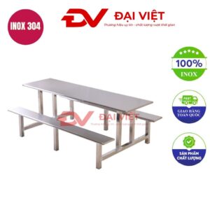 Bộ bàn ăn inox 10 ghế