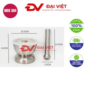 bộ cối chày inox 10.3X8.4cm