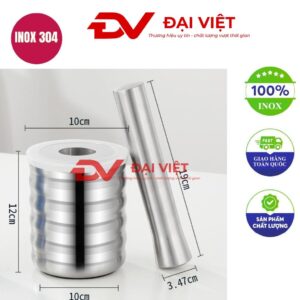 bộ cối chày inox 10x12cm