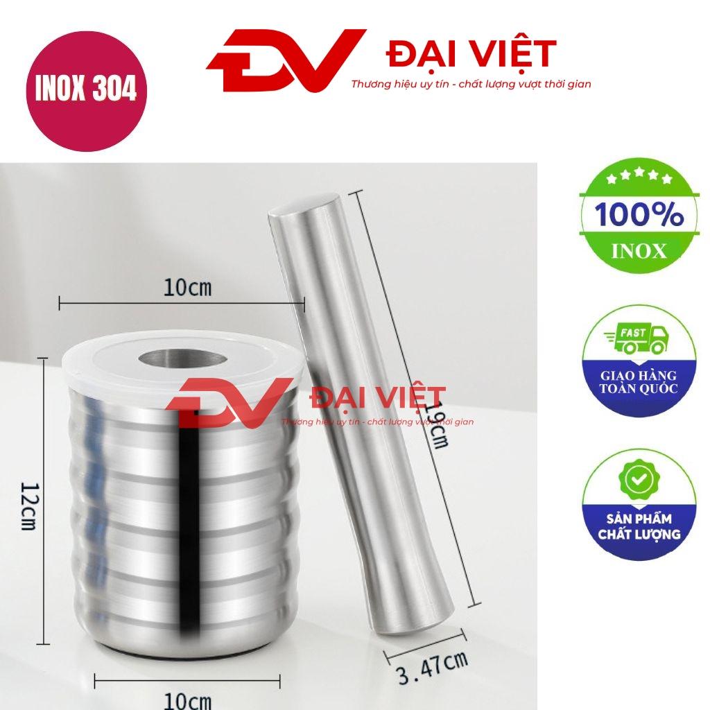 bộ cối chày inox 10x12cm