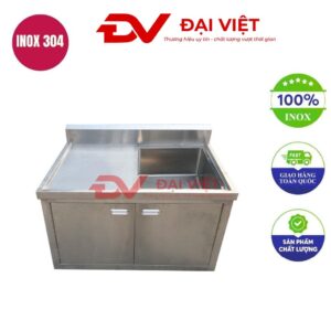 Bồn rửa tay inox mini 1000x500x600mm