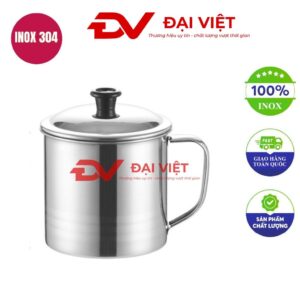 ca inox có nắp 9.5x9cm